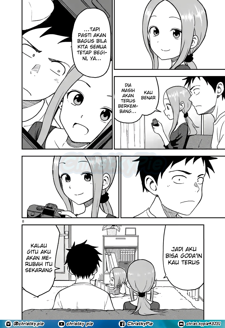 Karakai Jouzu no (Moto) Takagi-san Chapter 92 Gambar 8