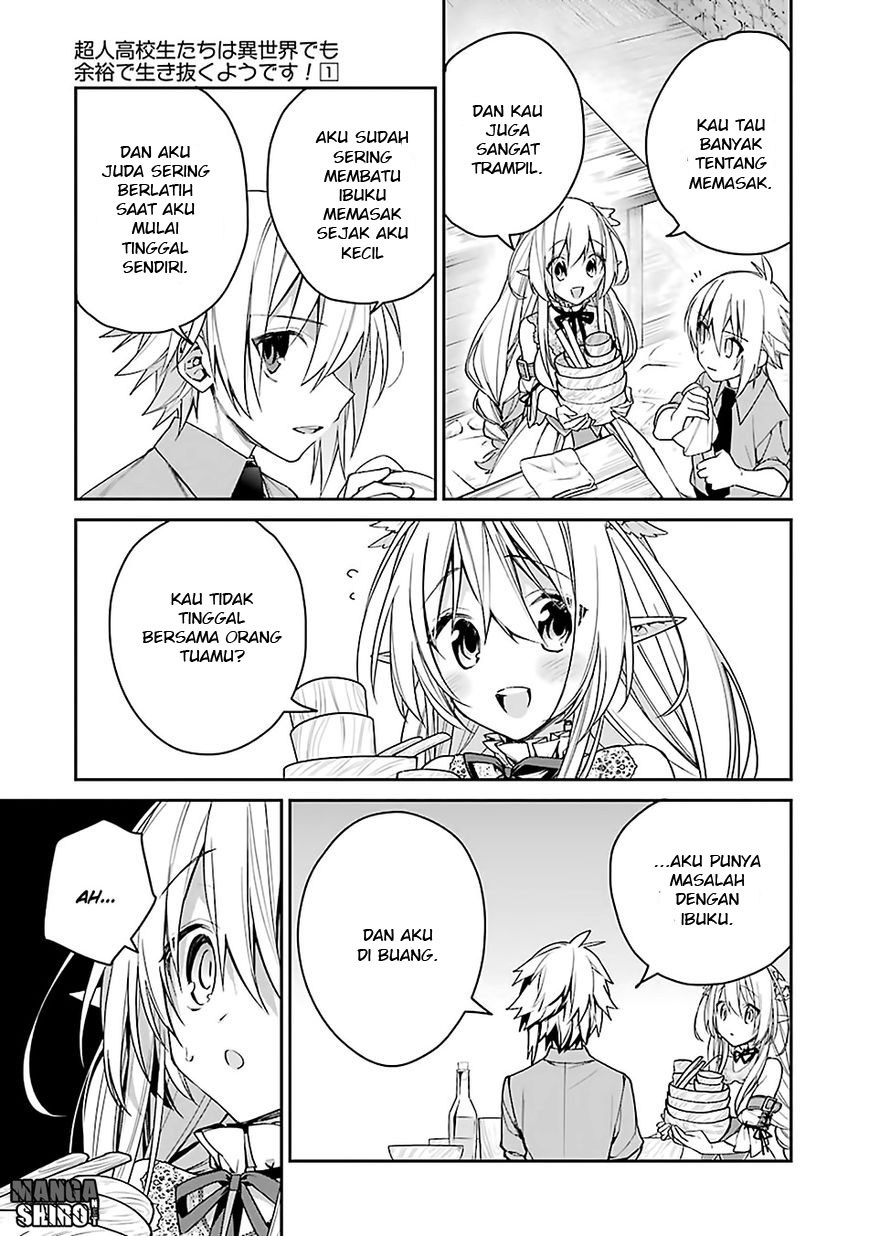 Choujin Koukousei-tachi wa Isekai demo Yoyuu de Ikinuku you desu! Chapter 04 Gambar 8