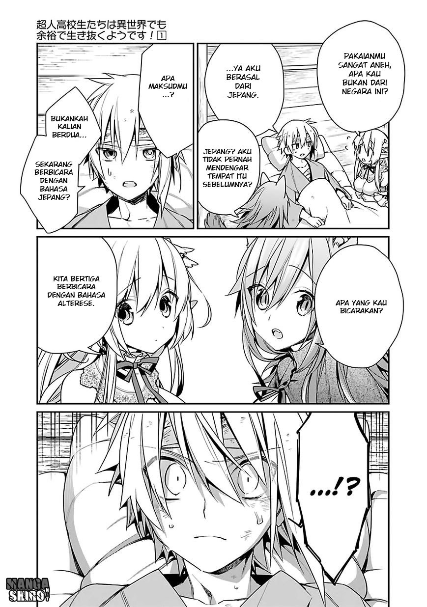 Choujin Koukousei-tachi wa Isekai demo Yoyuu de Ikinuku you desu! Chapter 02 Gambar 15
