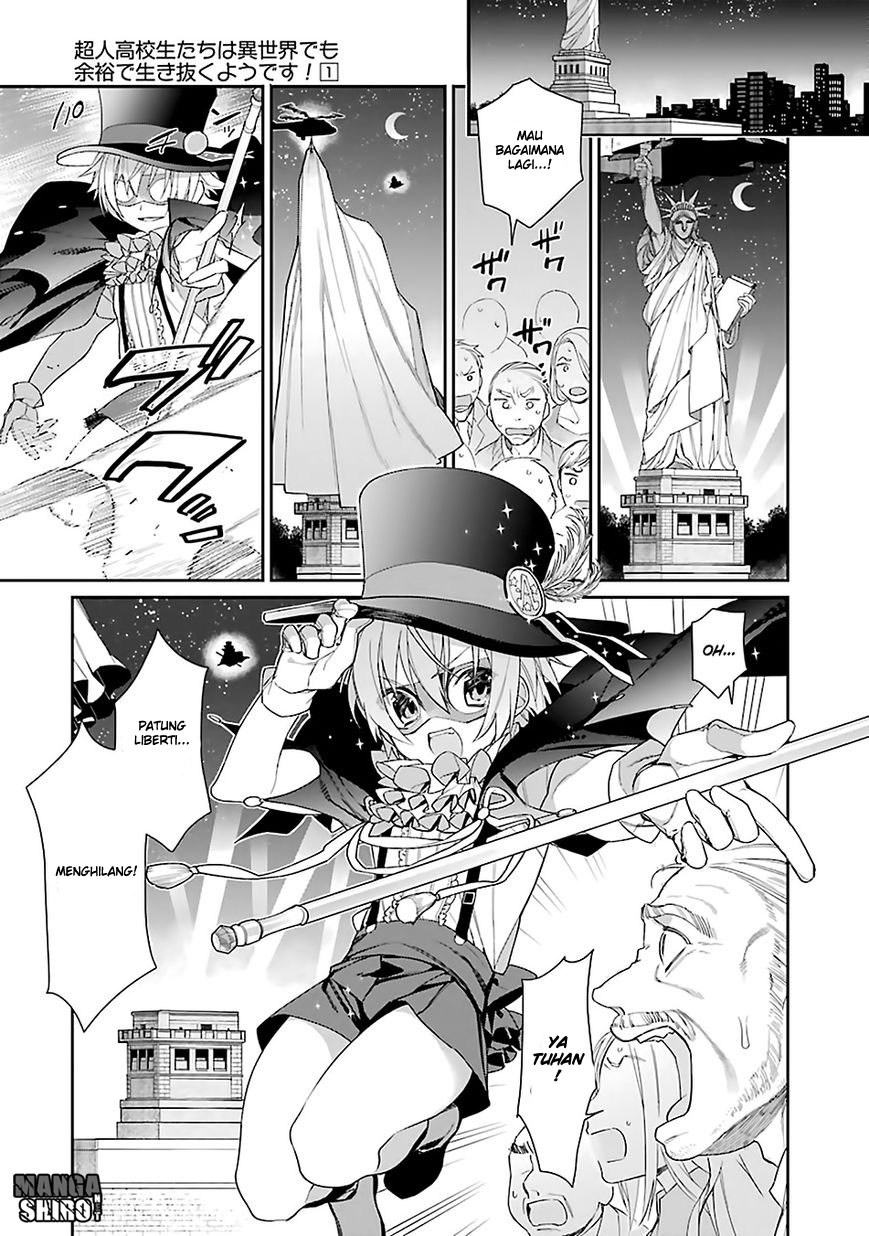 Choujin Koukousei-tachi wa Isekai demo Yoyuu de Ikinuku you desu! Chapter 01 Gambar 11