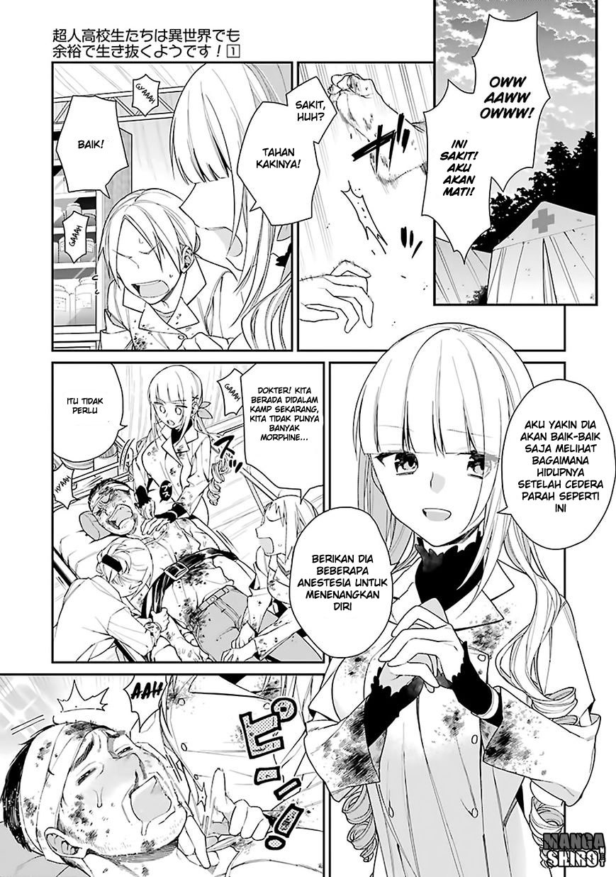 Choujin Koukousei-tachi wa Isekai demo Yoyuu de Ikinuku you desu! Chapter 01 Gambar 9