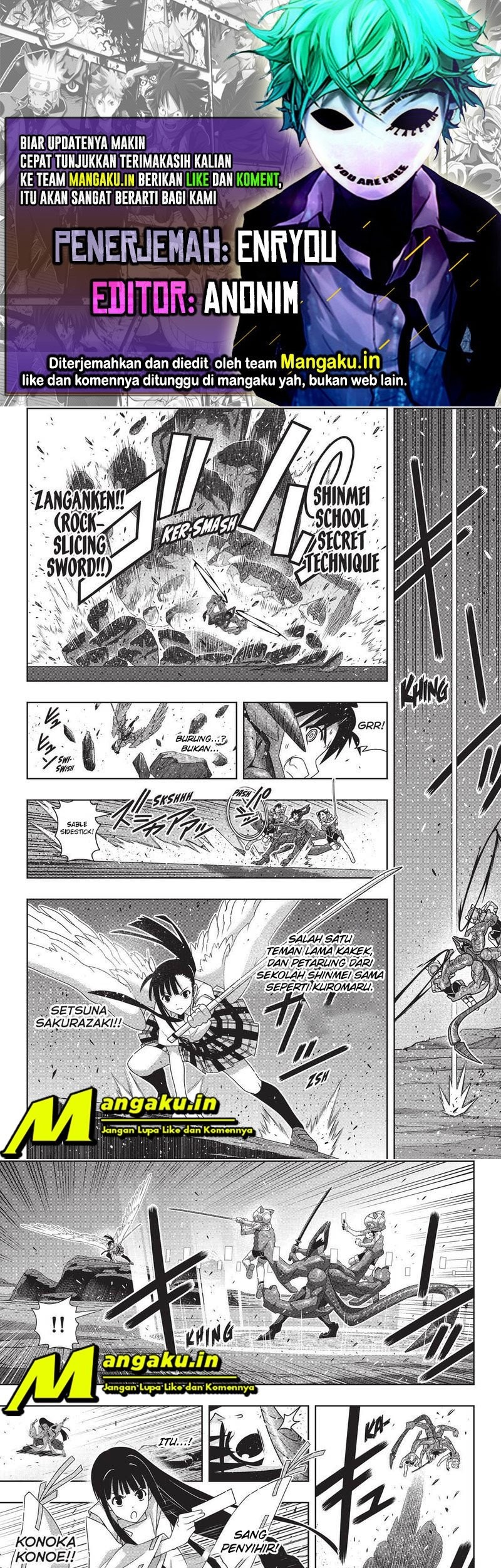Baca Komik UQ Holder! Chapter 190.2 Gambar 1