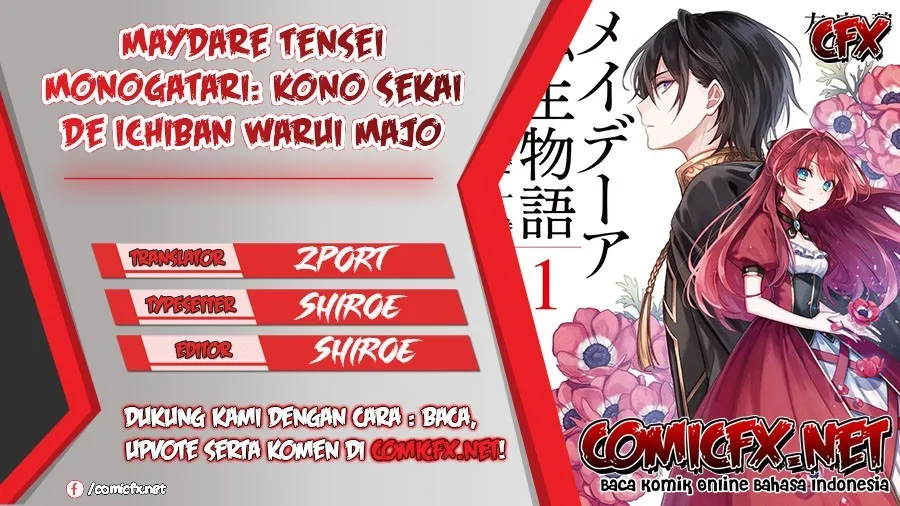 Baca Komik Maydare Tensei Monogatari: Kono Sekai de Ichiban Warui Majo Chapter 01.2 Gambar 1