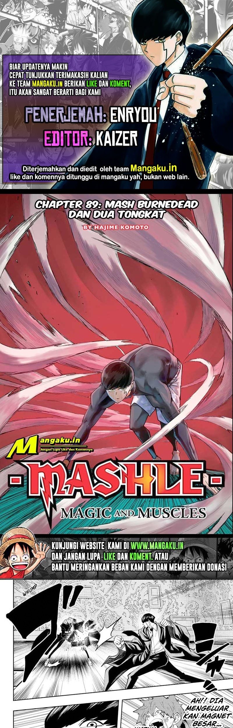 Baca Komik Mashle: Magic and Muscles Chapter 89 Gambar 1