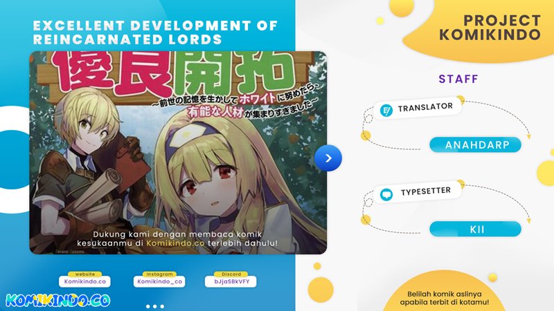 Baca Komik Tensei Ryoushu no Yuuryou Kaitaku: Zensei no Kioku o Ikashite White ni Tsutometara, Yuunou na Jinzai ga Atsumari Sugimashita Chapter 16.2 Gambar 1