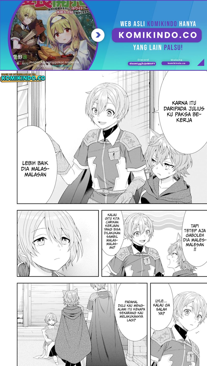 Baca  Tensei Ryoushu no Yuuryou Kaitaku: Zensei no Kioku o Ikashite White ni Tsutometara, Yuunou na Jinzai ga Atsumari Sugimashita Chapter 04.2 Gambar 2