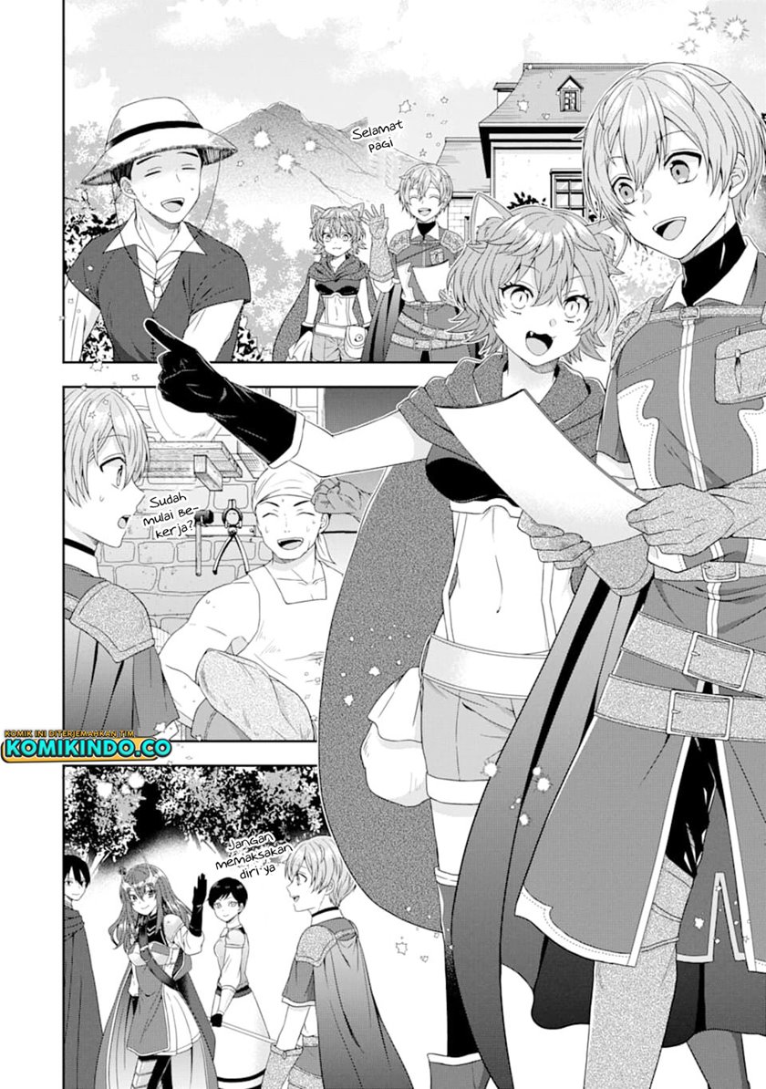 Tensei Ryoushu no Yuuryou Kaitaku: Zensei no Kioku o Ikashite White ni Tsutometara, Yuunou na Jinzai ga Atsumari Sugimashita Chapter 04.1 Gambar 17