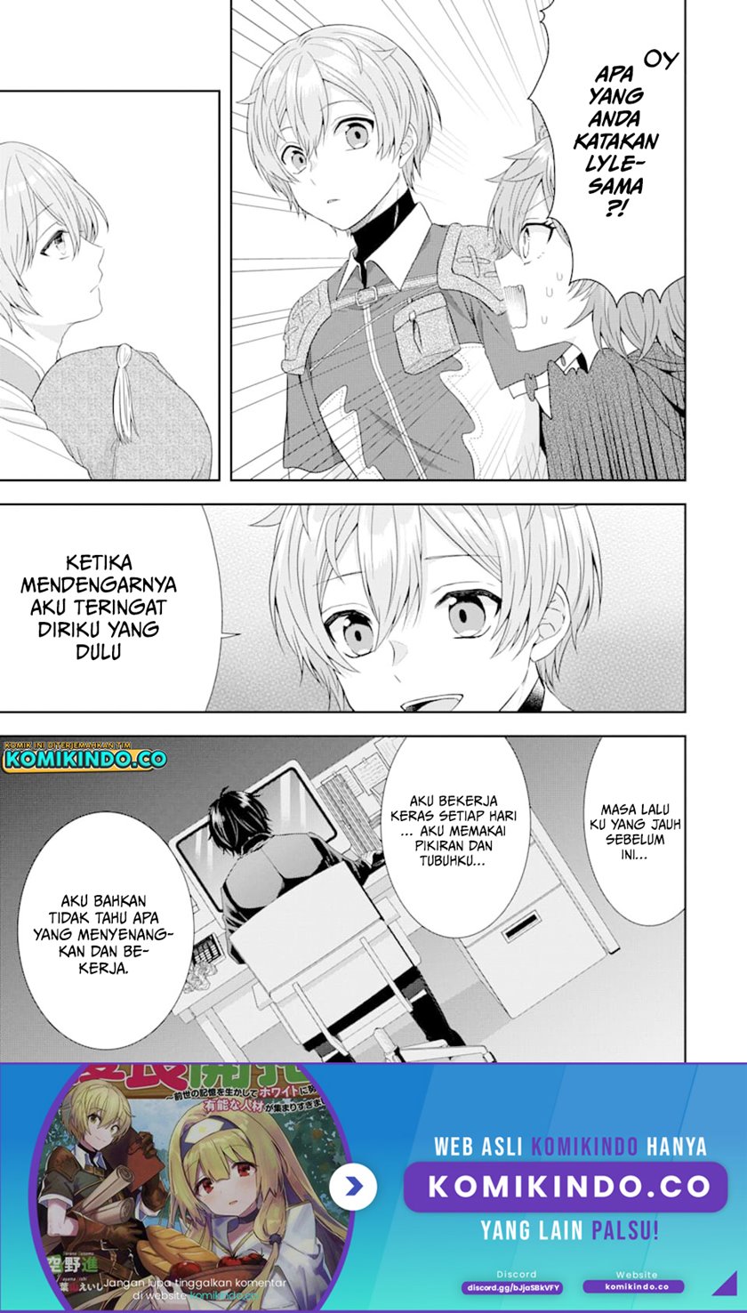 Tensei Ryoushu no Yuuryou Kaitaku: Zensei no Kioku o Ikashite White ni Tsutometara, Yuunou na Jinzai ga Atsumari Sugimashita Chapter 04.1 Gambar 22