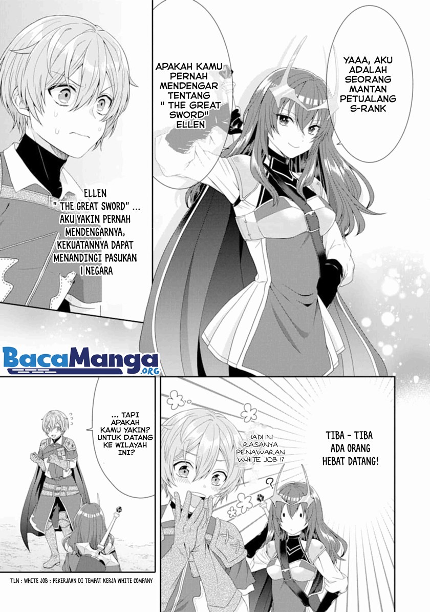 Tensei Ryoushu no Yuuryou Kaitaku: Zensei no Kioku o Ikashite White ni Tsutometara, Yuunou na Jinzai ga Atsumari Sugimashita Chapter 01.2 Gambar 4