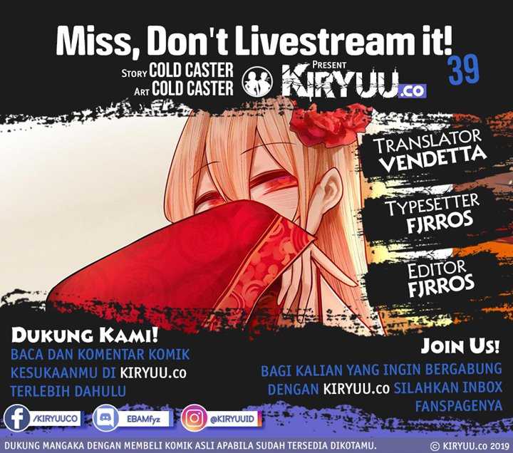 Baca Komik Miss, don’t livestream it! Chapter 39.1 Gambar 1
