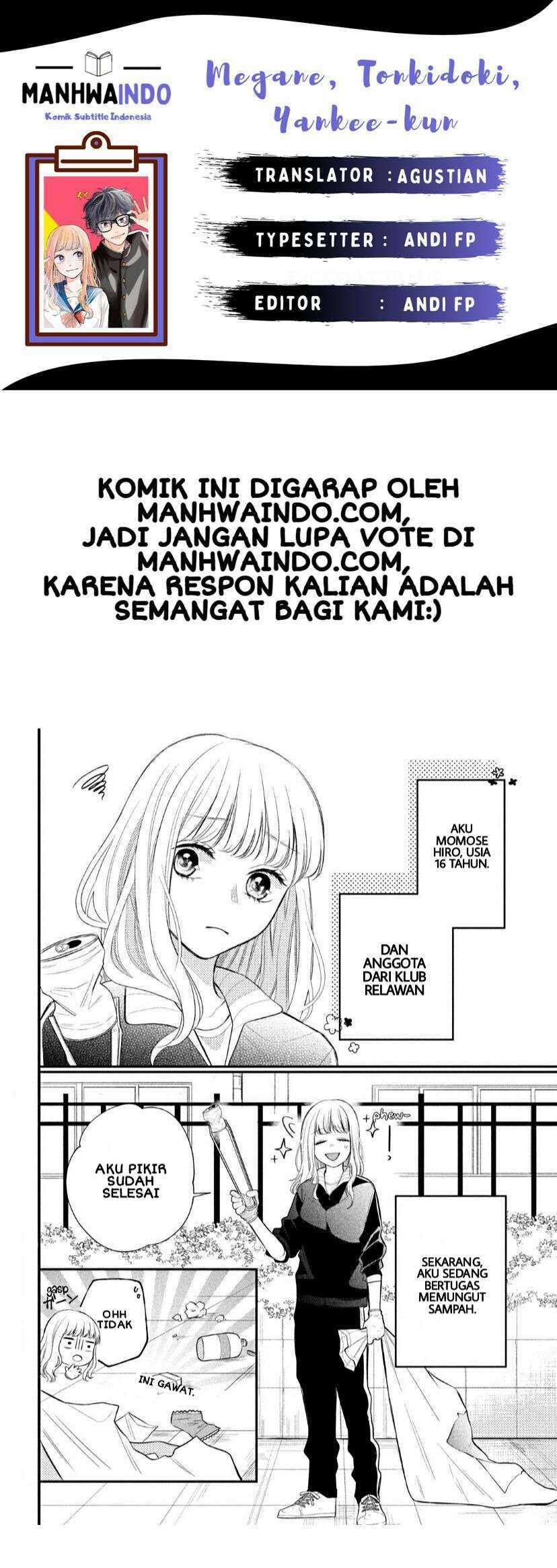 Baca Komik Megane Tokidoki Yankee-kun Chapter 02 Gambar 1