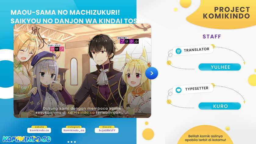 Baca Komik Maou-sama no Machizukuri! ~Saikyou no Danjon wa Kindai Toshi~ Chapter 39 Gambar 1