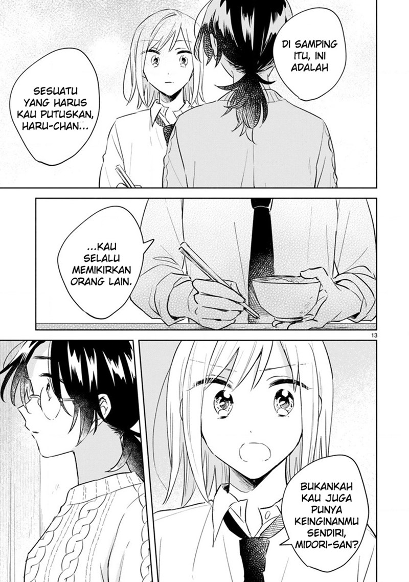 Haru to Midori Chapter 13.1 Gambar 13