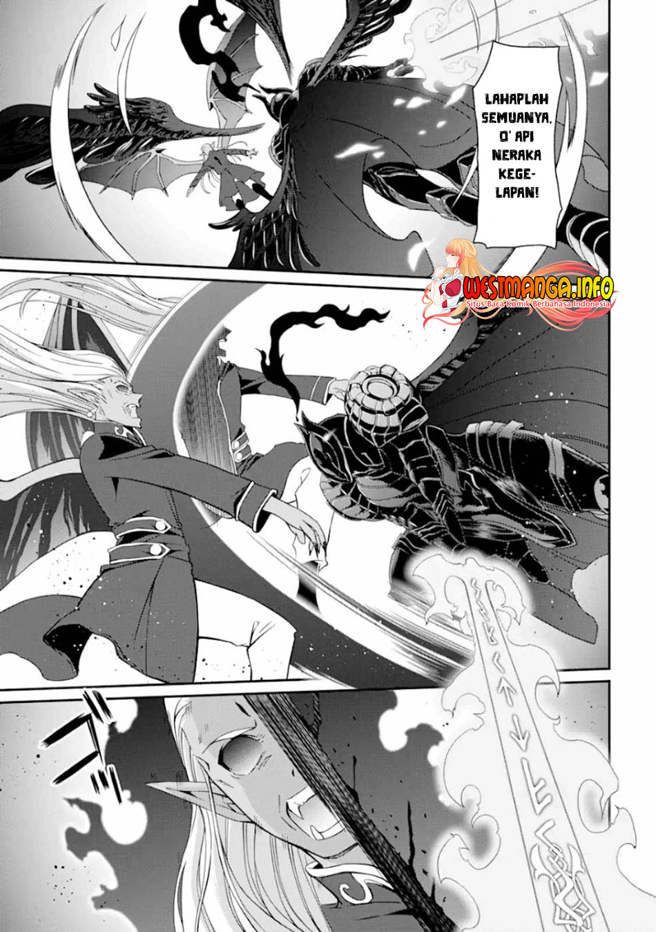 Shikkoku tsukai no saikyo yusha nakama zen’in ni uragira retanode saikyo no mamono Chapter 12. Gambar 27