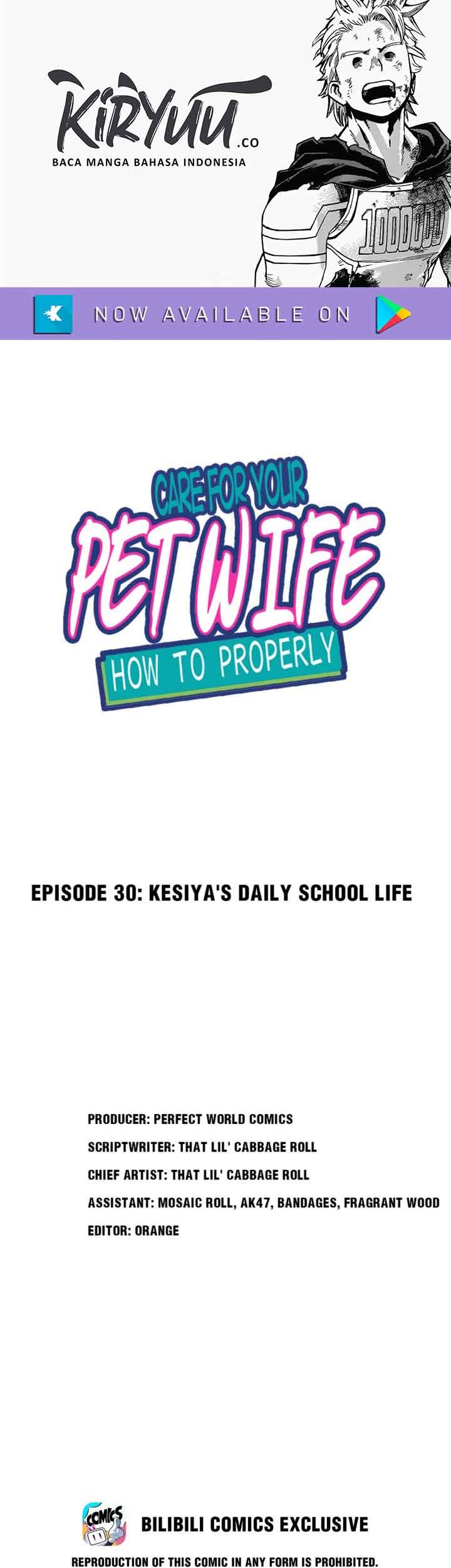 How To Properly Care For Your Pet Wife Chapter 30 Gambar 3