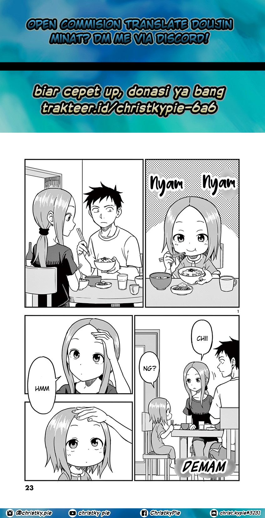 Baca Komik Karakai Jouzu no (Moto) Takagi-san Chapter 95 Gambar 1