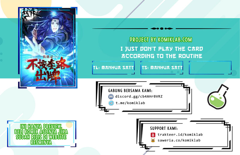 Baca Komik I Just Don’t Play the Card According to the Routine Chapter 11 Gambar 1