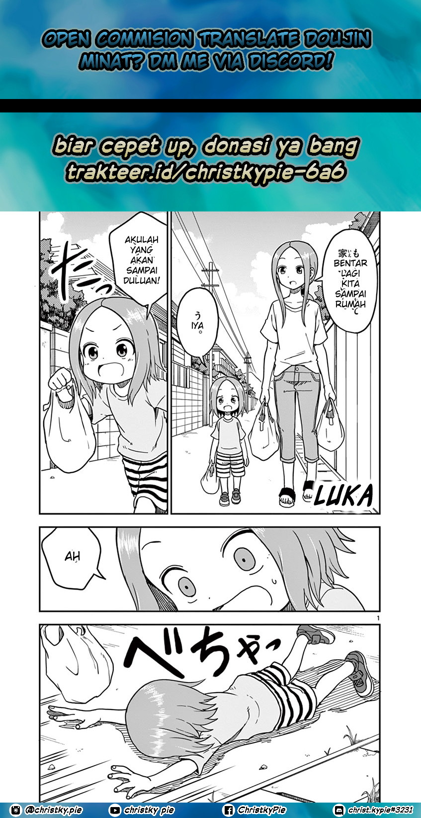 Baca Komik Karakai Jouzu no (Moto) Takagi-san Chapter 97 Gambar 1