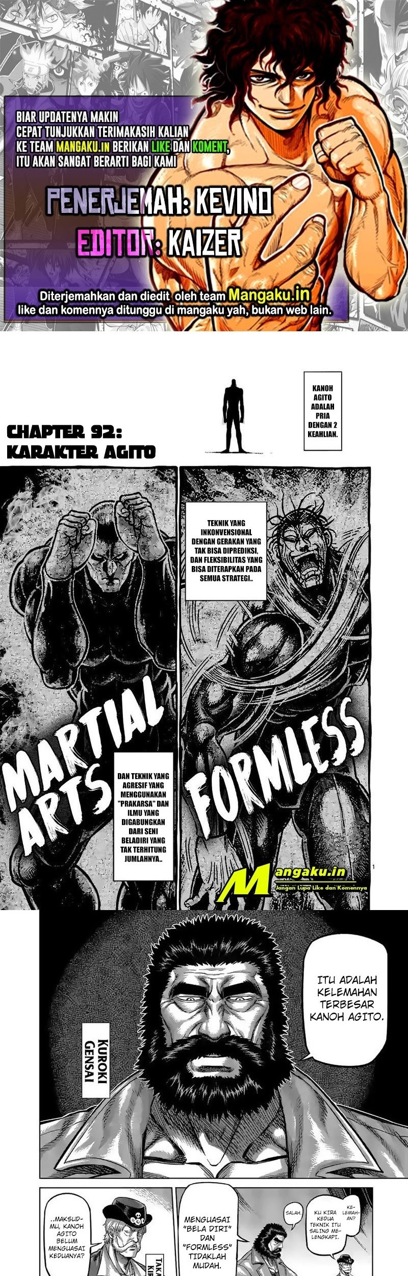 Baca Komik Kengan Omega Chapter 92 Gambar 1