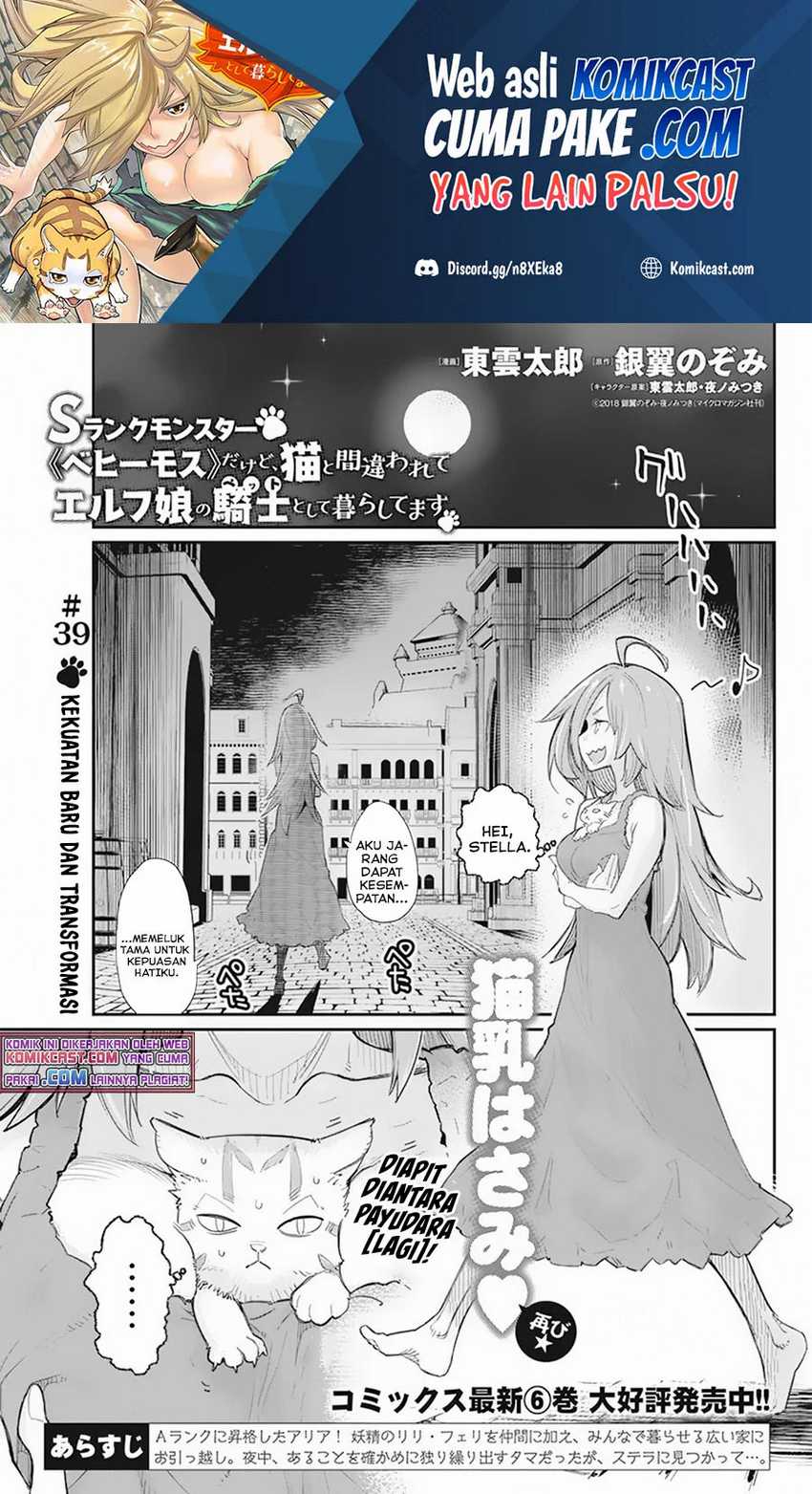 Baca S-Rank Monster no Behemoth Dakedo, Neko to Machigawarete Erufu Musume no Kishi (Pet) Toshite Kurashitemasu Chapter 39 Gambar 2
