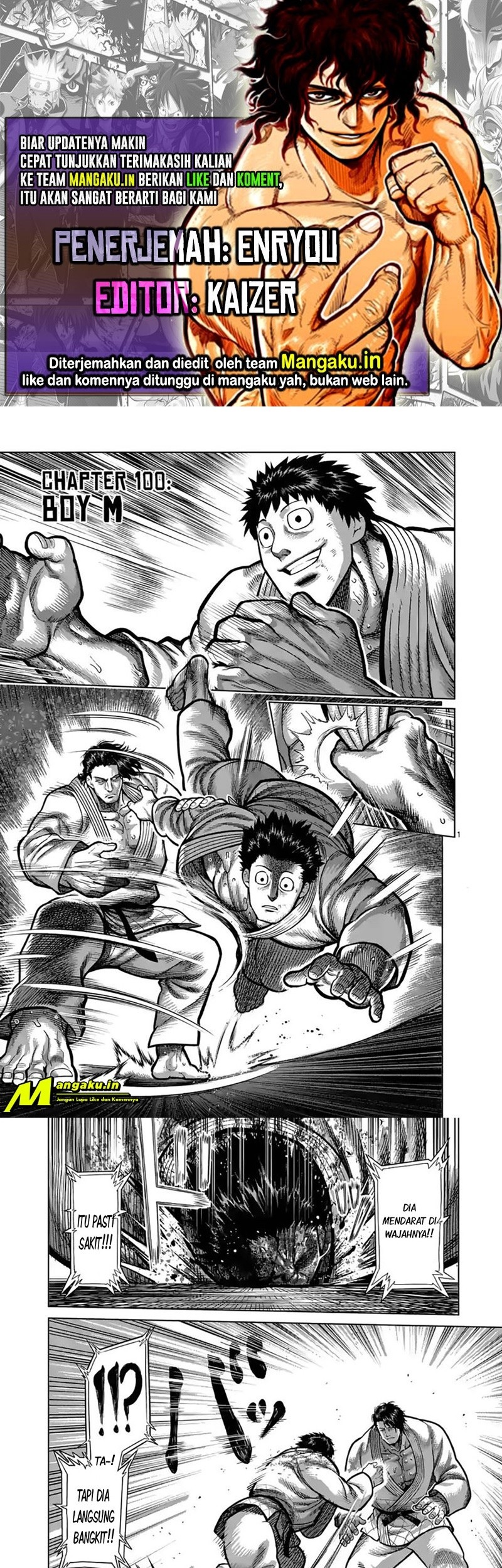 Baca Komik Kengan Omega Chapter 100 Gambar 1