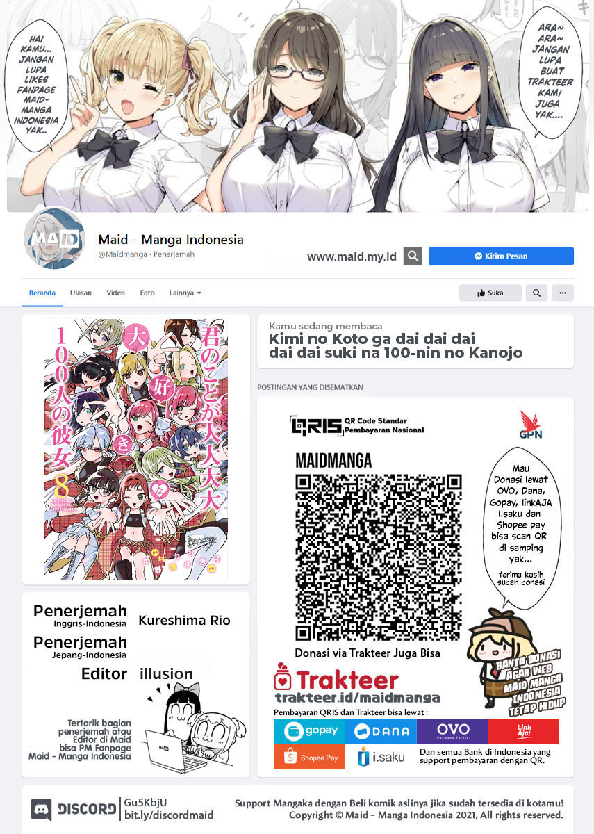 Baca  Kimi no Koto ga Dai Dai Dai Dai Daisuki na 100-ri no Kanojo Chapter 77 Gambar 2
