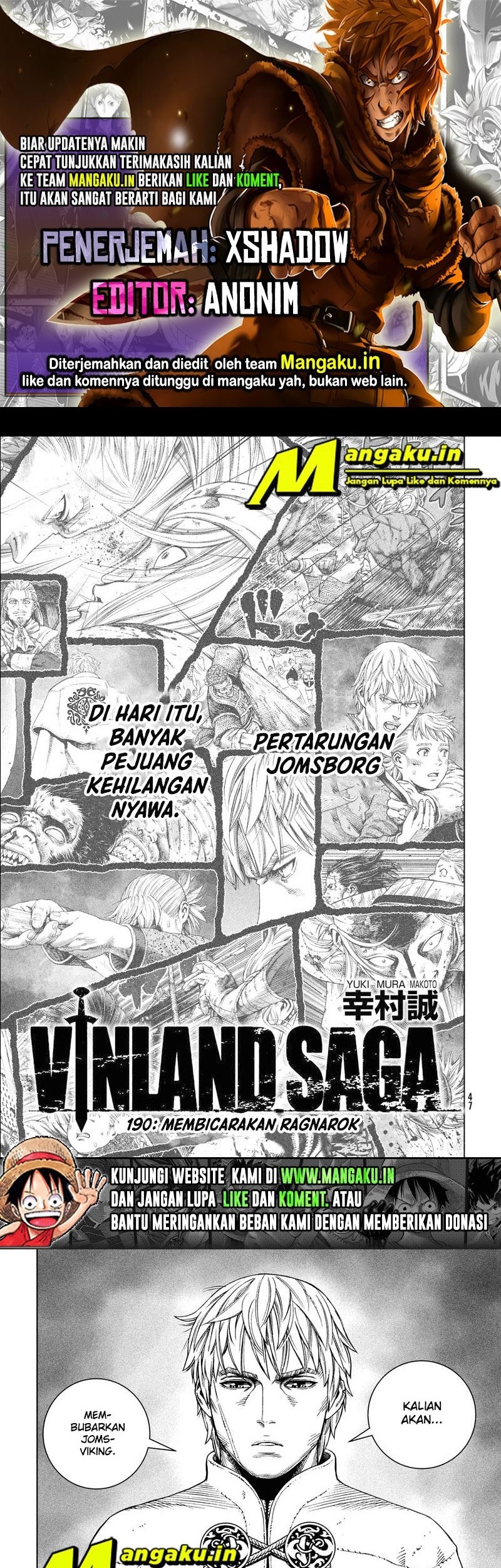 Baca Komik Vinland Saga Chapter 190 Gambar 1
