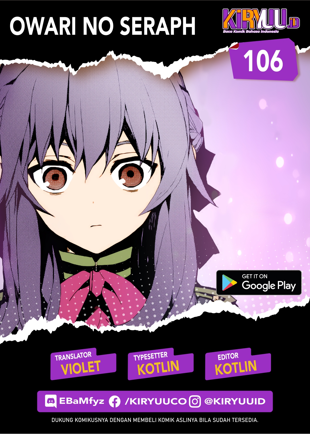 Baca Komik Owari no Seraph Chapter 106 Gambar 1
