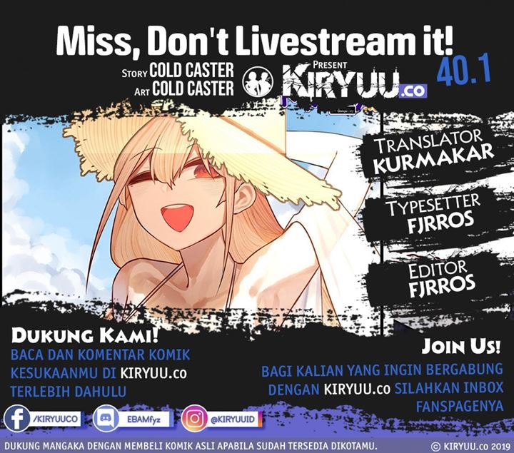 Baca Komik Miss, don’t livestream it! Chapter 40.1 Gambar 1