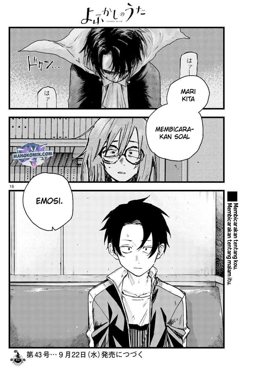 Yofukashi no Uta Chapter 95 Gambar 17