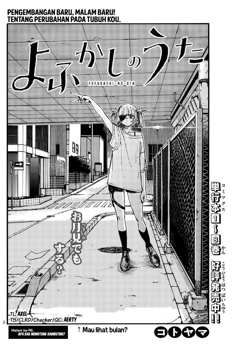 Yofukashi no Uta Chapter 95 Gambar 3