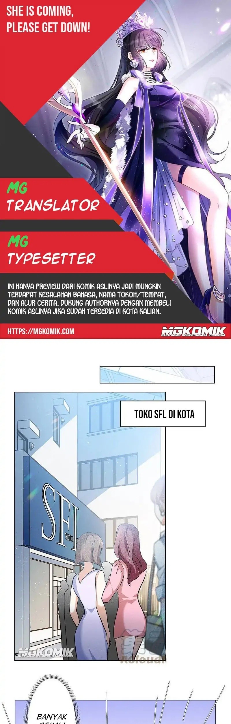 Baca Komik She Is Coming, Please Get Down! Chapter 68.3 Gambar 1