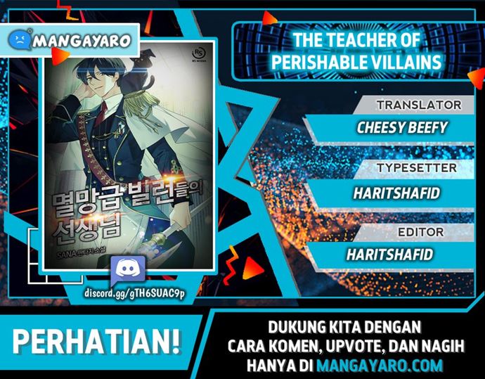 Baca Komik The Teacher of Perishable Villains Chapter 18.1 Gambar 1