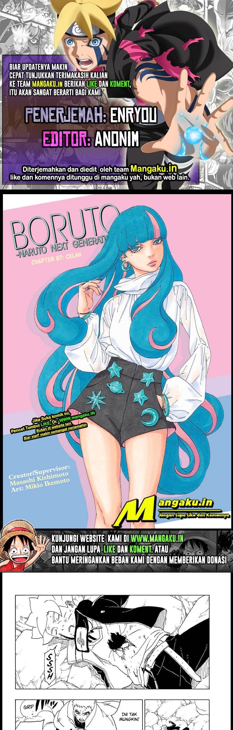 Baca Komik Boruto Chapter 67.1 Gambar 1