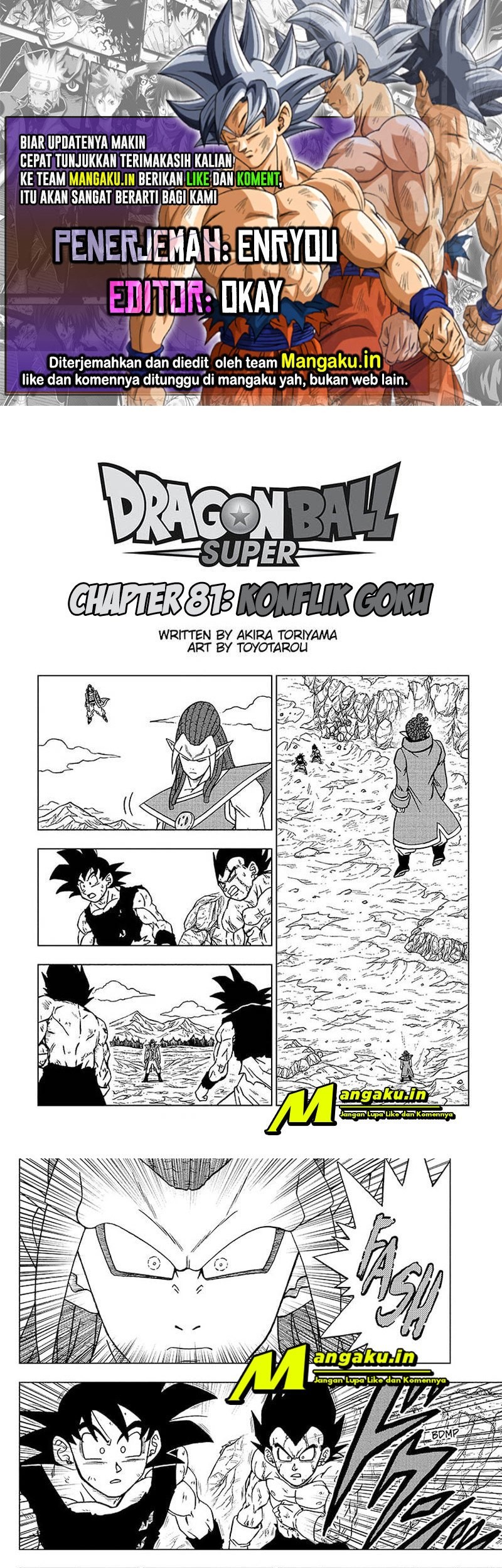 Baca Komik Dragon Ball Super Chapter 81.1 Gambar 1