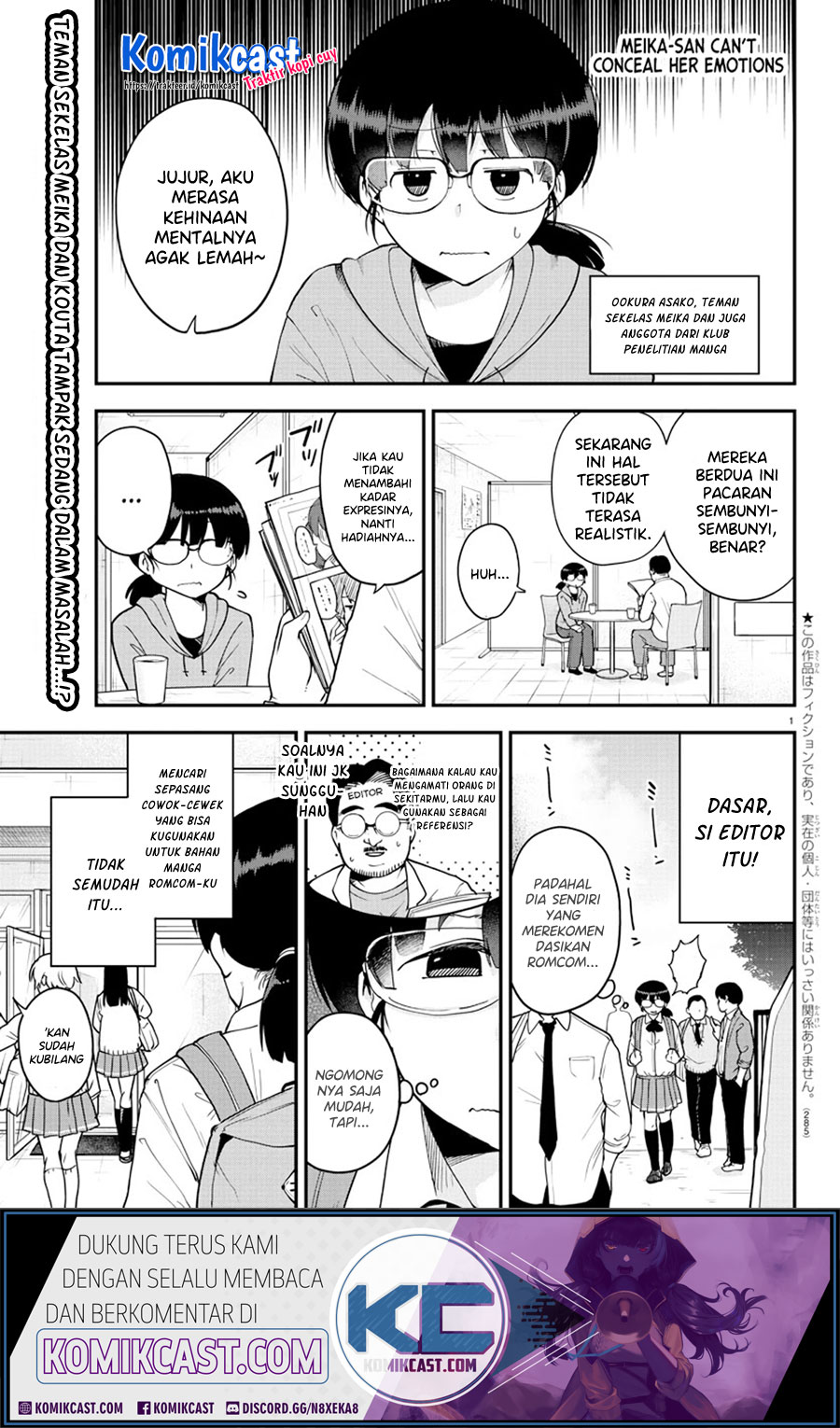 Baca Meika-san Can’t Conceal Her Emotions Chapter 70 Gambar 2