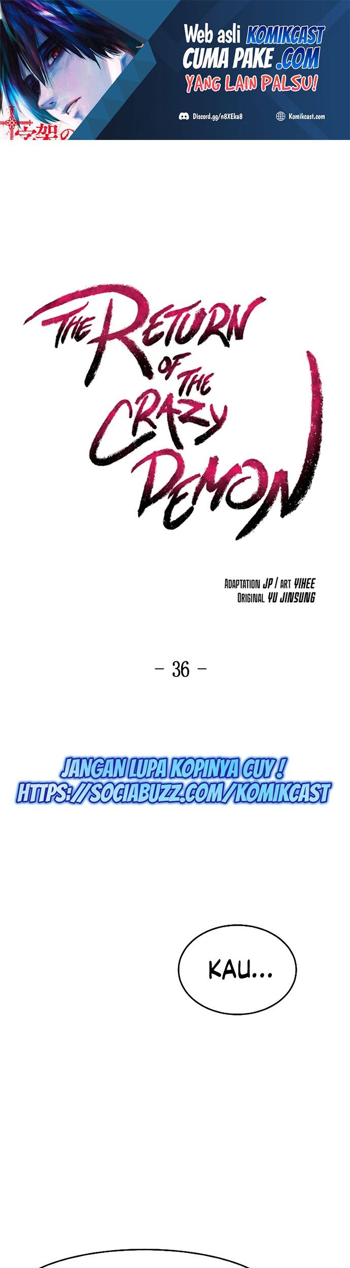 Baca  Return of the Mad Demon Chapter 36 Gambar 2
