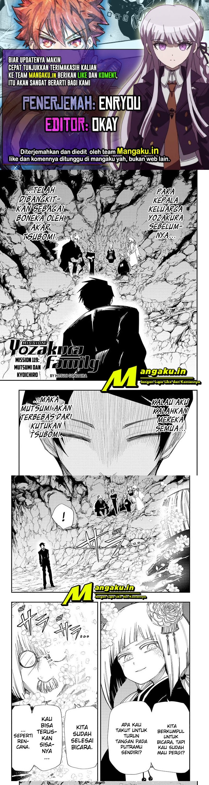 Baca Komik Mission: Yozakura Family Chapter 119 Gambar 1