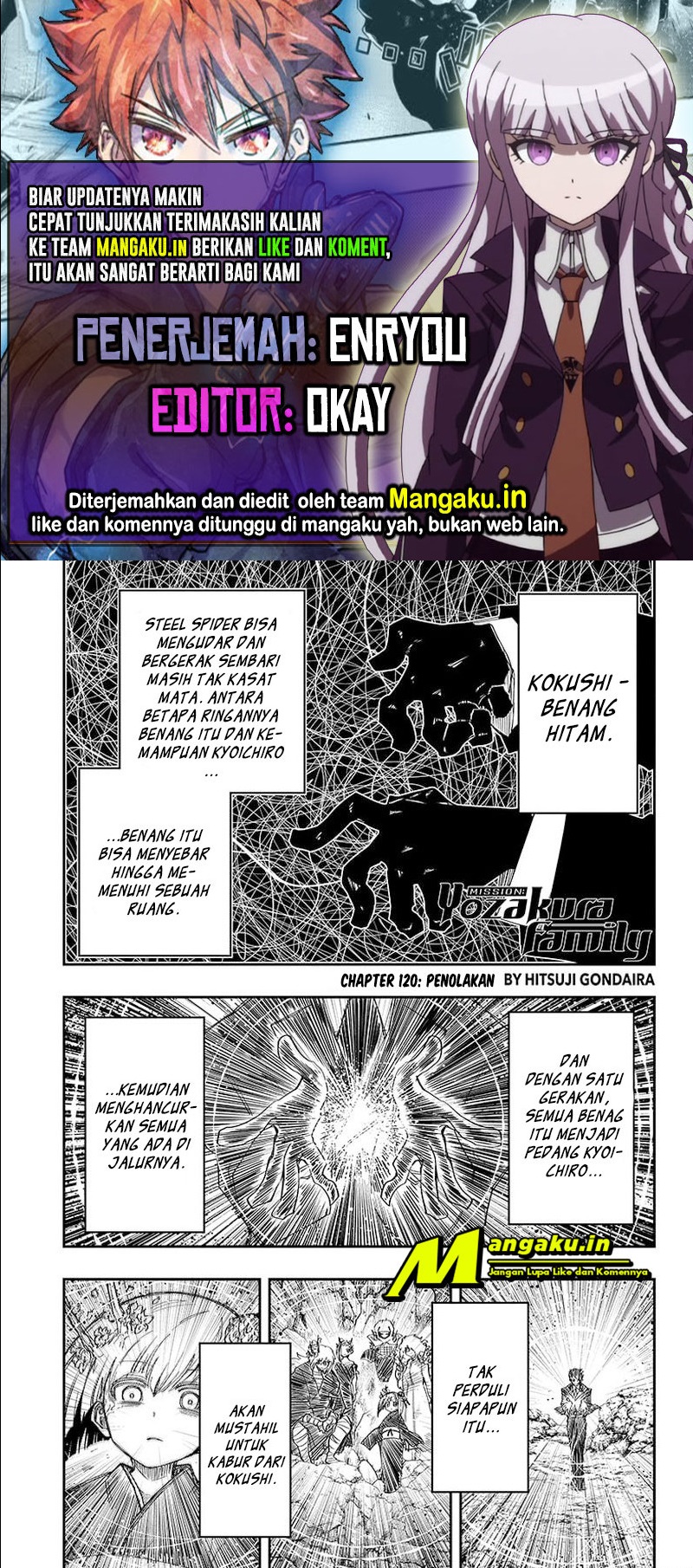 Baca Komik Mission: Yozakura Family Chapter 120 Gambar 1