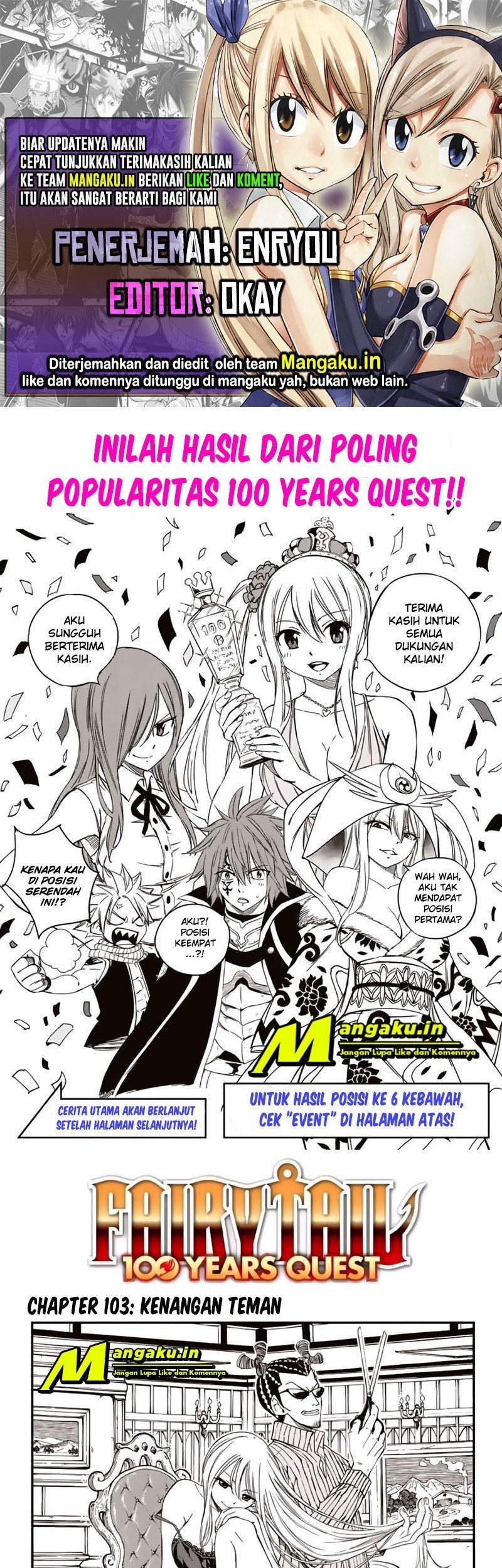 Baca Komik Fairy Tail: 100 Years Quest Chapter 103 Gambar 1