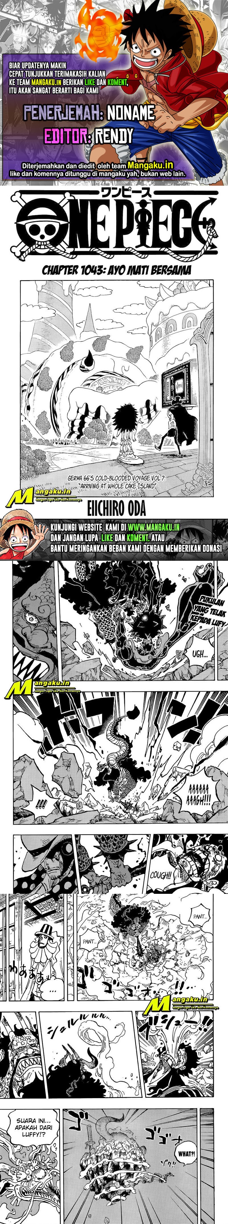Baca Komik One Piece Chapter 1043 HQ Gambar 1