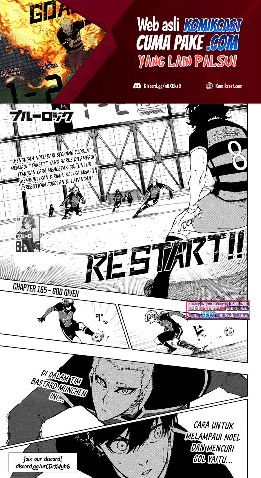 Baca Manga Blue Lock Chapter 165 Gambar 2