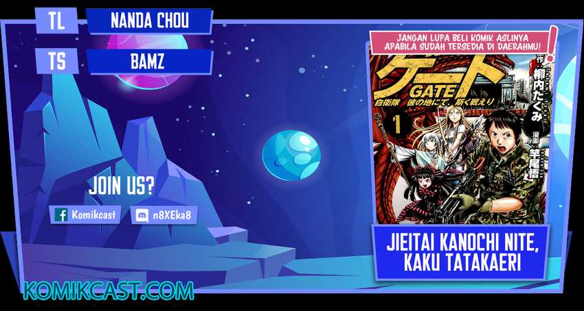 Baca Komik Gate – Jietai Kare no Chi nite Kaku Tatakeri Chapter 109 Gambar 1
