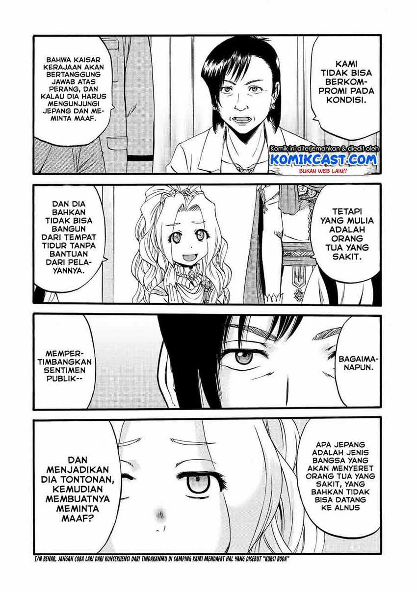 Gate – Jietai Kare no Chi nite Kaku Tatakeri Chapter 110 Gambar 16