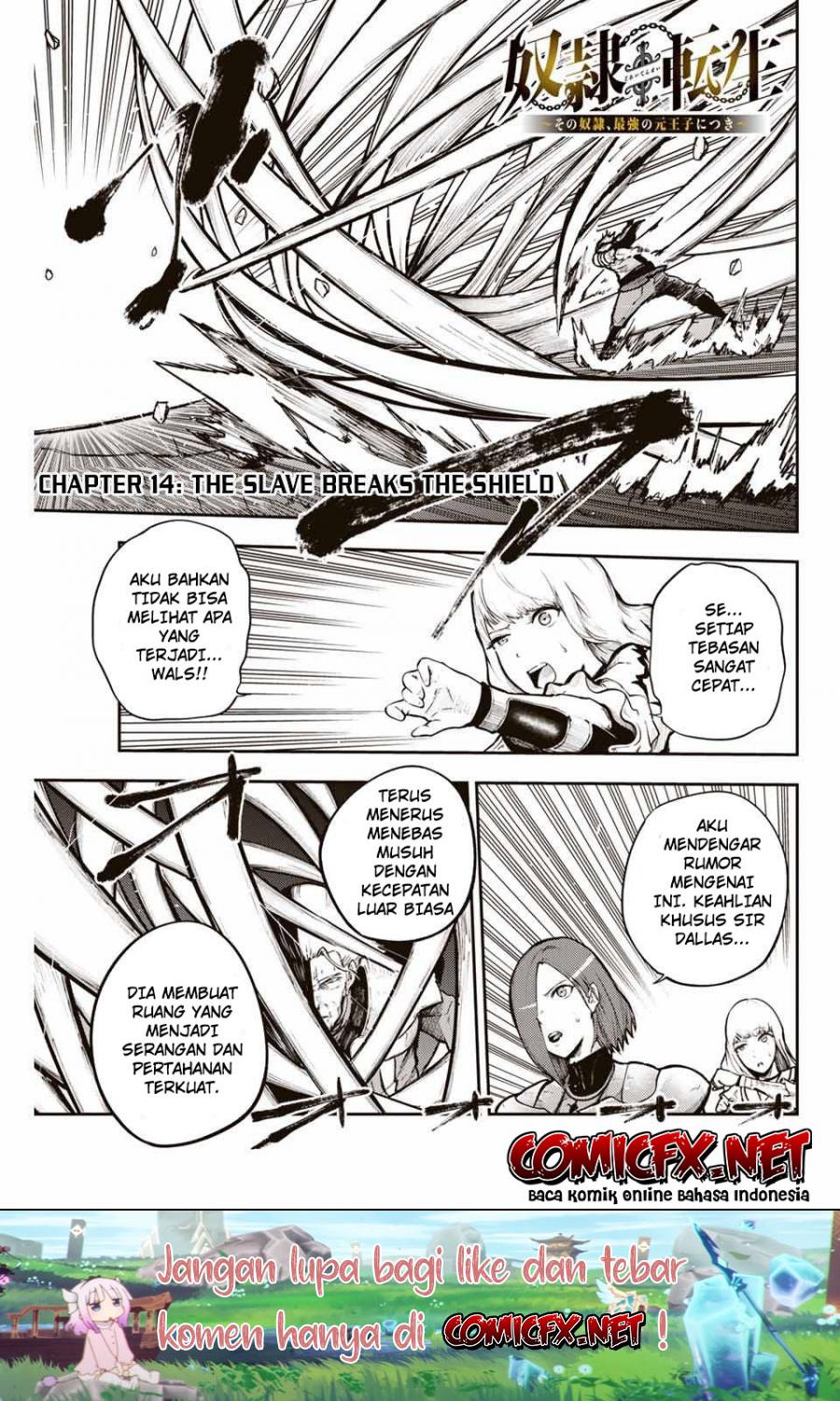 Baca Dorei Tensei: Sono Dorei, Saikyou no Moto Ouji ni Tsuki Chapter 14 Gambar 2