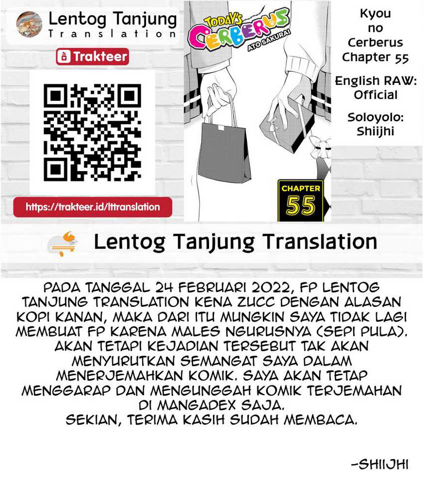 Kyou no Cerberus Chapter 55 Gambar 44