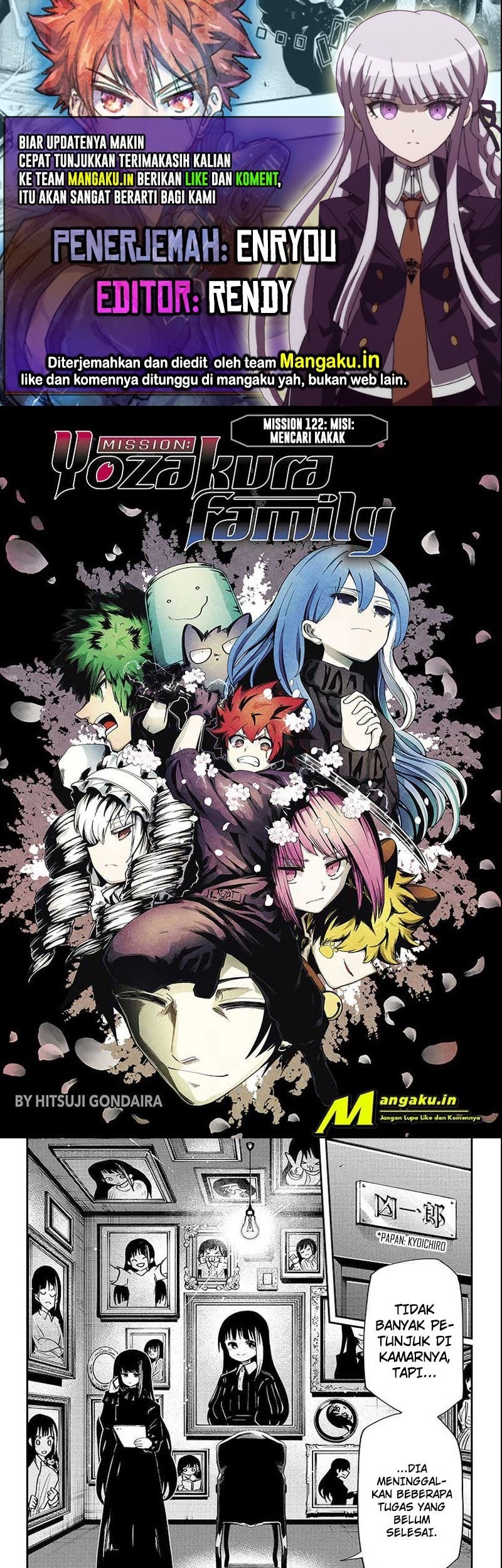 Baca Komik Mission: Yozakura Family Chapter 122 Gambar 1