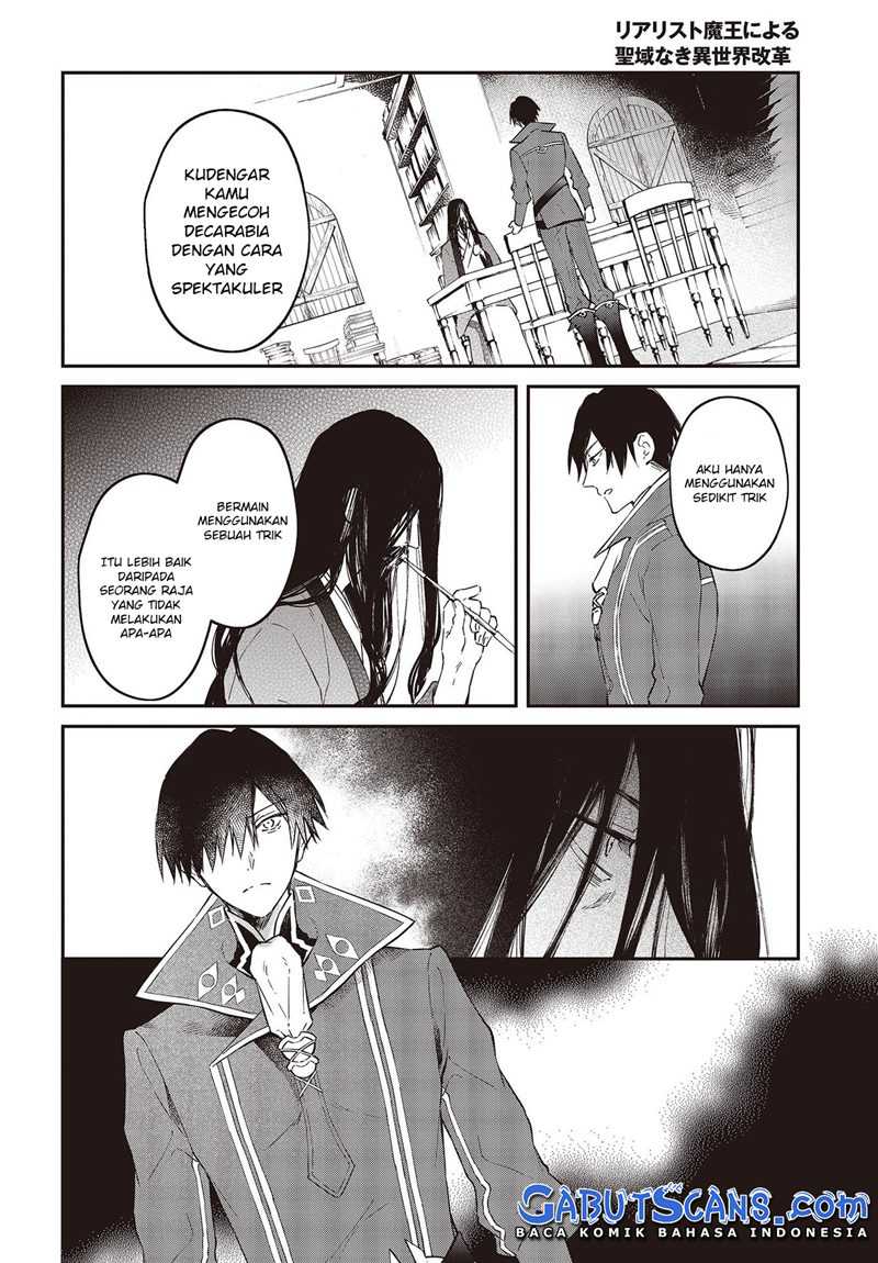 Realist Maou Niyoru Seiiki Naki Isekai Kaikaku Chapter 34 Gambar 21