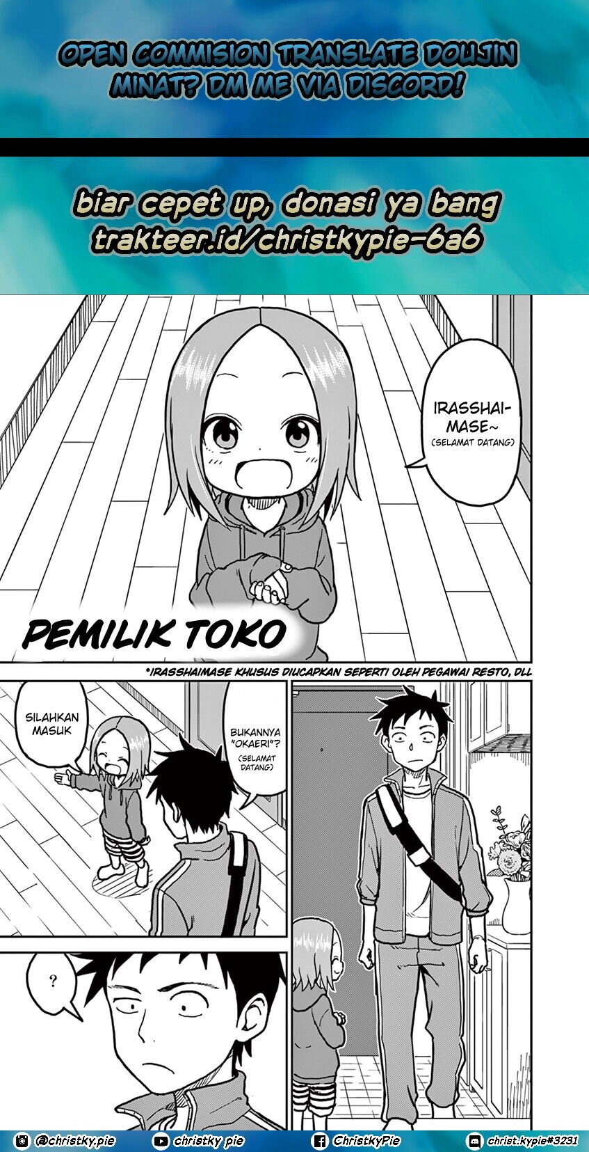 Baca Komik Karakai Jouzu no (Moto) Takagi-san Chapter 111 Gambar 1