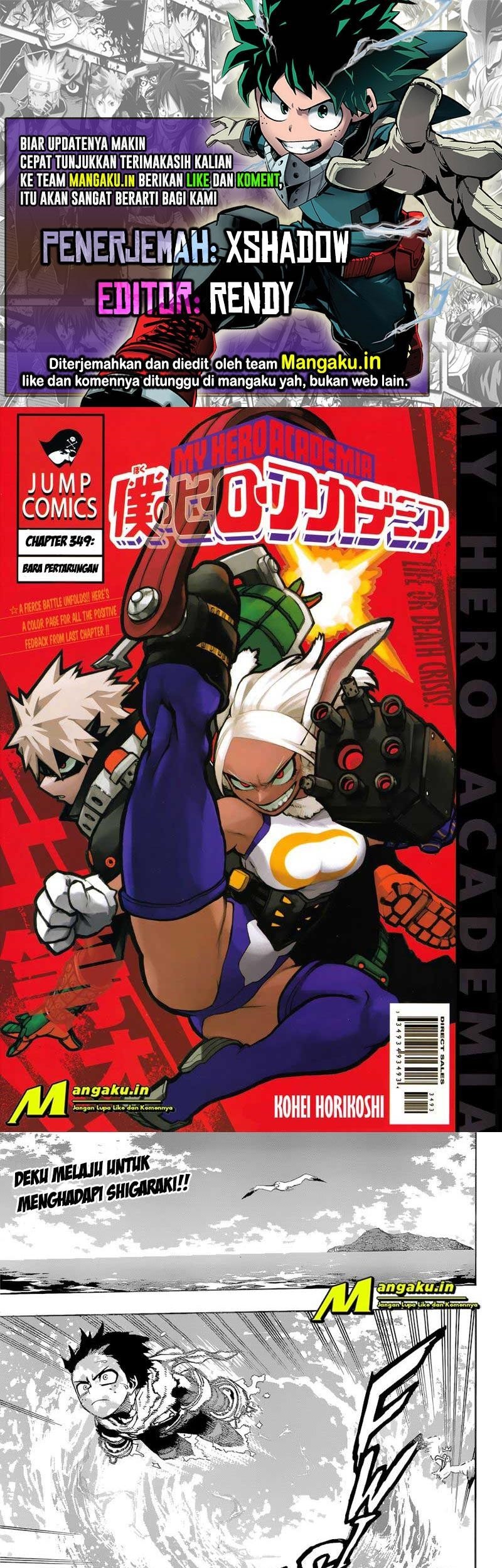 Baca Komik Boku no Hero Academia Chapter 349 Gambar 1